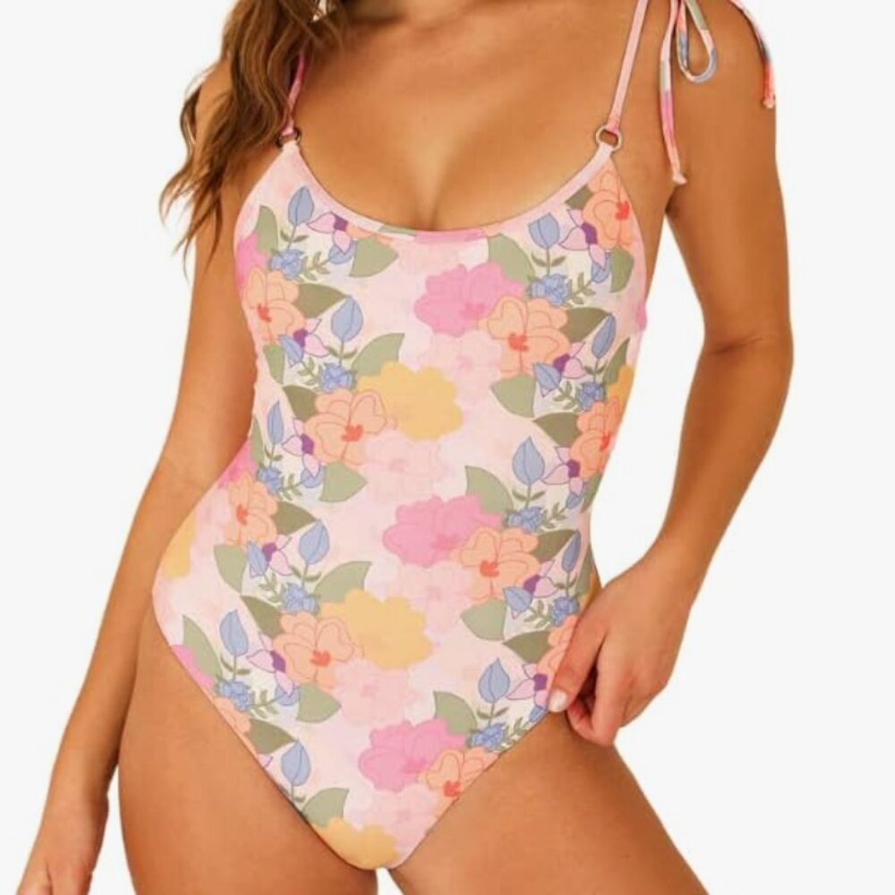 Dippin Daisy's Astrid One Piece in Pink Floral Print